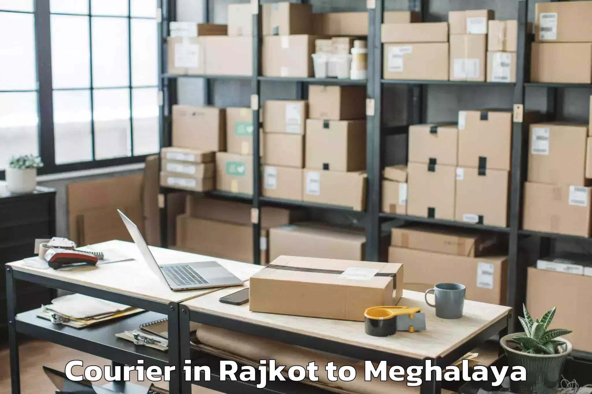 Top Rajkot to Thadlaskein Courier Available